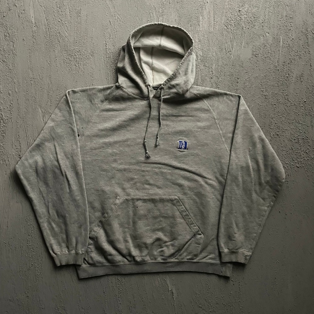 Vintage Duke Blue Devils Hoodie Men Large Gray 2000s Antigua